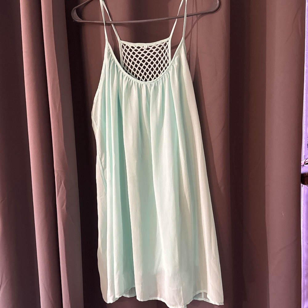 Teal no brand chiffon dress
